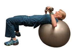 Bench Press on a Ball