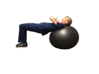 Glute Bridge on an Exercise Ball