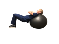 Glute Bridge on an Exercise Ball