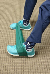 Resisted ankle motion with bands